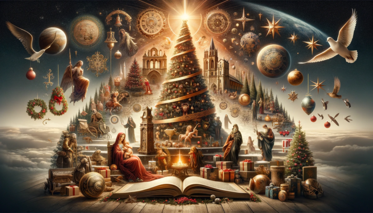 DALL·E-2023-12-23-13.48.10-An-elegant-and-captivating-cover-image-for-an-article-about-the-history-and-cultural-evolution-of-Christmas.-The-image-should-embody-the-spirit-of-Chr